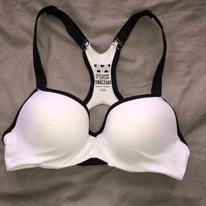PINK push up bra white
